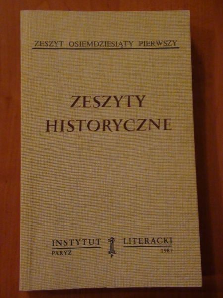 Zeszyty Historyczne Zeszyt 81
