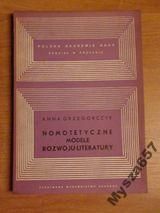 Nomotetyczne modele rozwoju literatury