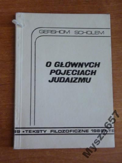 O Głównych Pojęciach Judaizmu