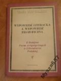 Głowiński Michał, Janusz Sławiński -  Wypowiedź literacka a wypowiedź filozoficzna