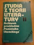 Bartoszyński Kazimierz (red.) - Studia z teorii literatury