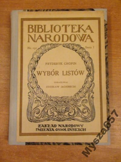 Chopin Fryderyk - Wybór listów
