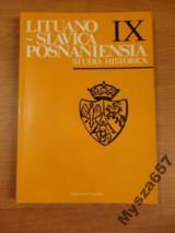 Lituano - Slavica Posnaniensia  Studia Historica