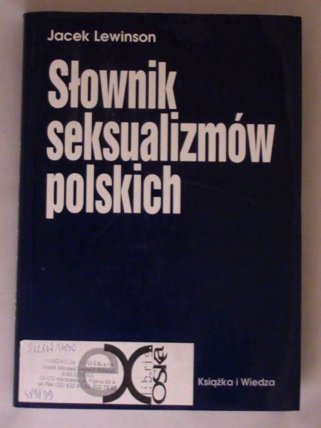 Lewinson Jacek - Słownik seksualizmów polskich