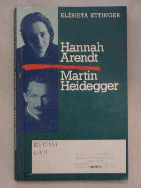 Hannah Arendt, Martin Heidegger