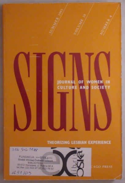 Signs: Journal of Women in Culture and Society, Volume 18, Number 4