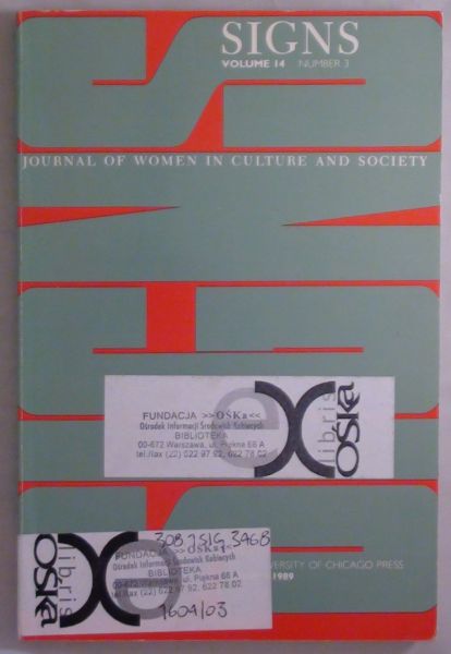 Signs: Journal of Women in Culture and Society, Volume 14, Number 3