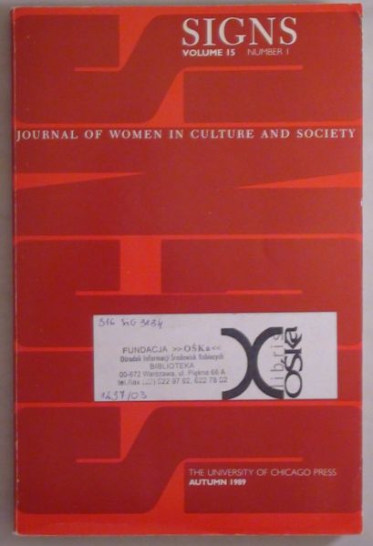 Signs: Journal of Women in Culture and Society, Volume 15, Number 1