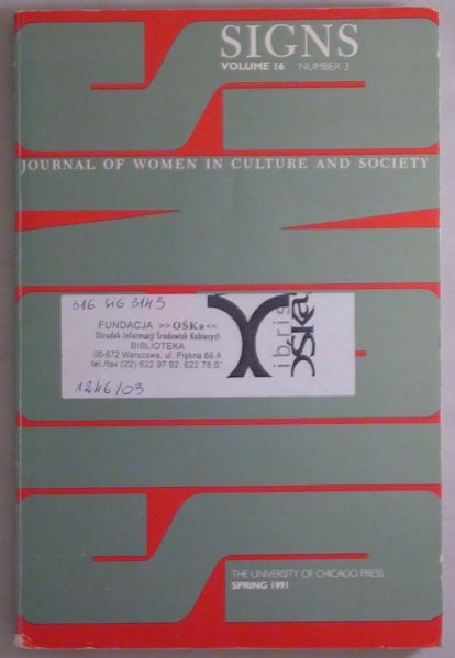 Signs: Journal of Women in Culture and Society, Volume 16, Number 3