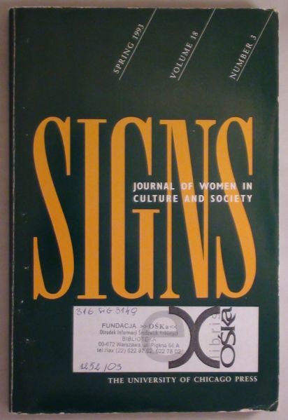 Signs: Journal of Women in Culture and Society, Volume 18, Number 3