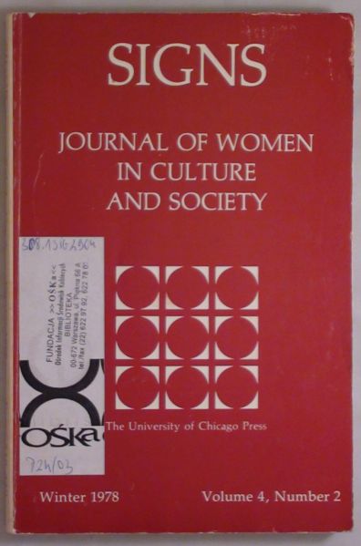 Signs: Journal of Women in Culture and Society, Volume 4, Number 2