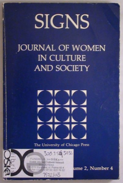 Signs: Journal of Women in Culture and Society, Volume 2, Number 4