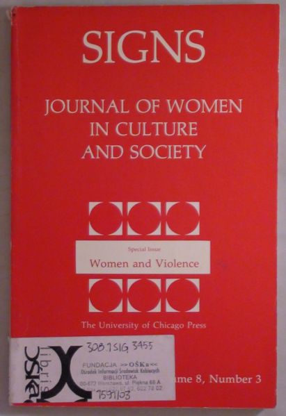 Signs: Journal of Women in Culture and Society, Volume 8, Number 3