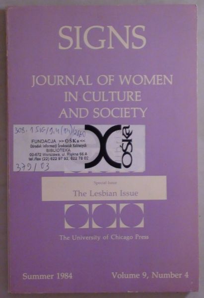 Signs: Journal of Women in Culture and Society, Volume 9, Number 4