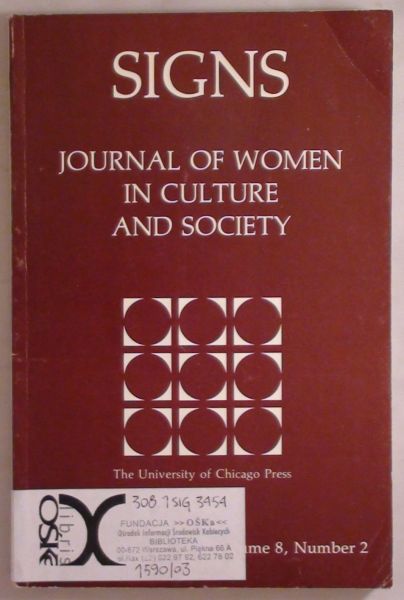 Signs: Journal of Women in Culture and Society, Volume 8, Number 2