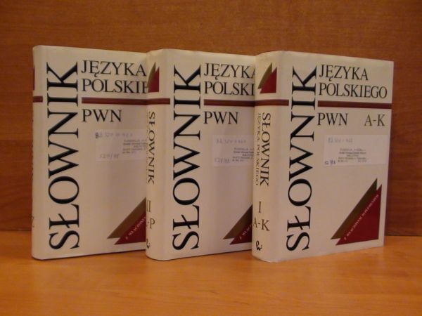 Słownik języka polskiego PWN Tom A-K, L-P, R-Z