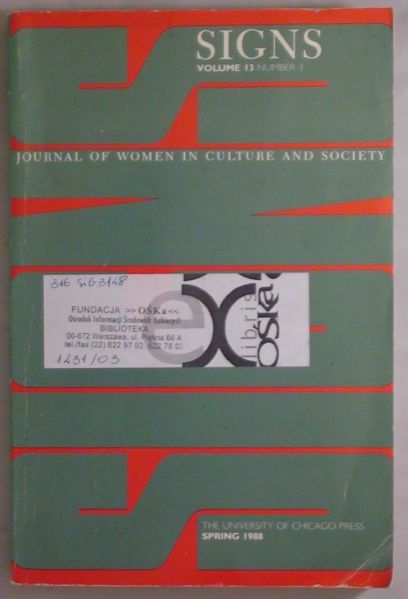 Signs: Journal of Women in Culture and Society, Volume 13, Number 3