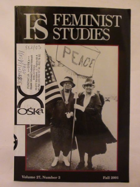 Moses  Claire G. (red). -  Feminist Studies Volume 27, Number 3