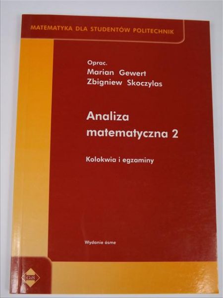 Gewert Marian,   - Analiza matematyczna 2