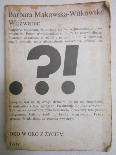 Makowska-Witkowska Barbara - Wezwanie