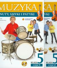 Smoczyńska Urszula - Muzyka Nuty smyki i patyki 5 Podręcznik z ćwiczeniami z płytą CD część 1-2