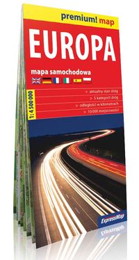 Europa mapa samochodowa Europy 1:4 500 000