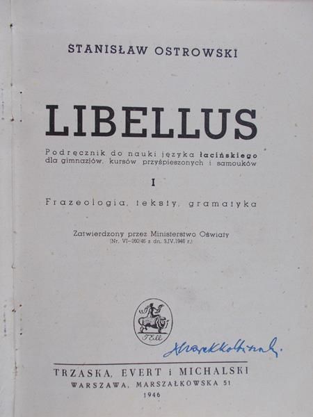 Ostrowski Stanisław - Libellus, 1946 r.