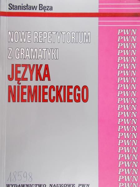 Bęza Stanisław - Nowe repetytorium z gramatyki języka niemieckiego