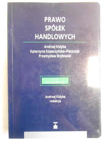 Kidyba Andrzej - Prawo spółek handlowych