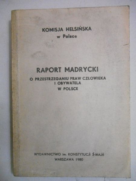Cohn Ludwik (red.) - Raport madrycki o przestrzeganiu praw człowieka i obywatela w Polsce