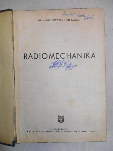 Maruszewska Maria - Radiomechanika