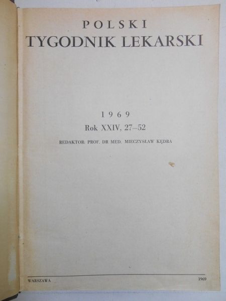 Kędra Mieczysław - Polski Tygodnik Lekarski, 27-52