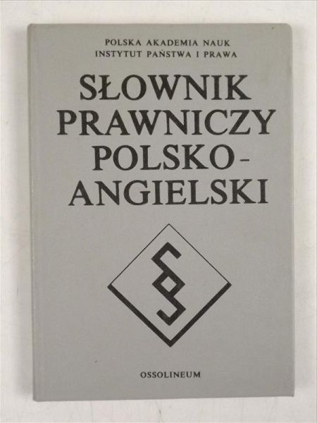 Bar Ludwik (red.) - Słownik prawniczy polsko-angielski