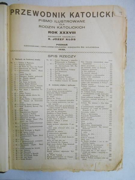 Przewodnik Katolicki, rocznik 1932 r.