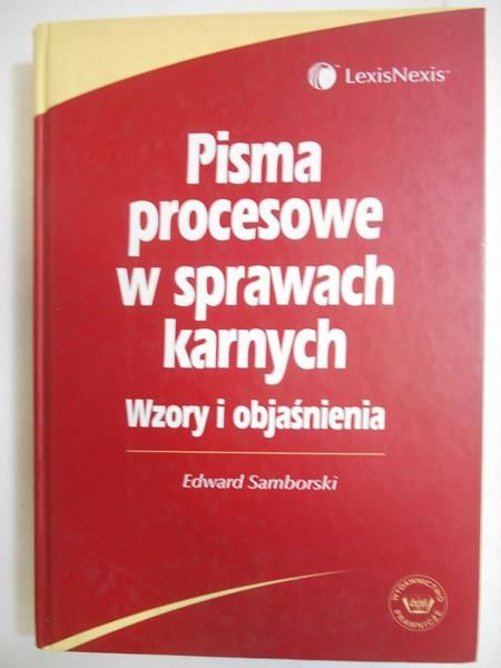 Samborski Edward - Pisma procesowe w sprawach karnych