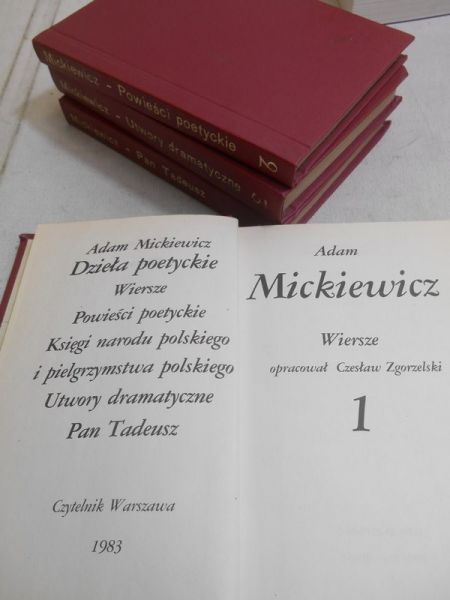 Mickiewicz Adam - Wiersze / Powieści poetyckie /Utwory dramatyczne / Pan Tadeusz