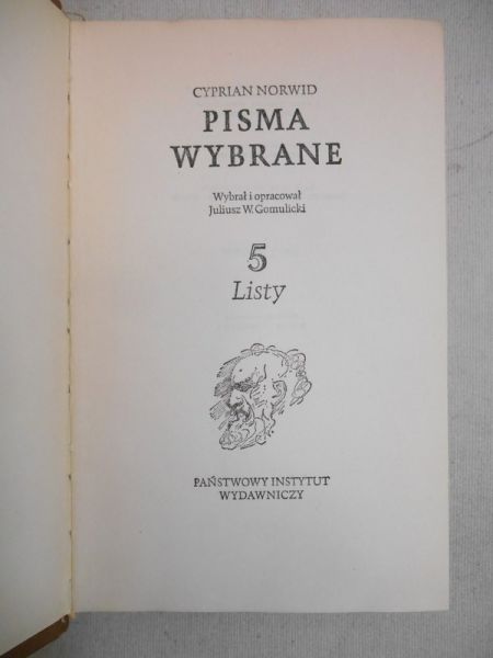Norwid Cyprian - Pisma wybrane. T. 5