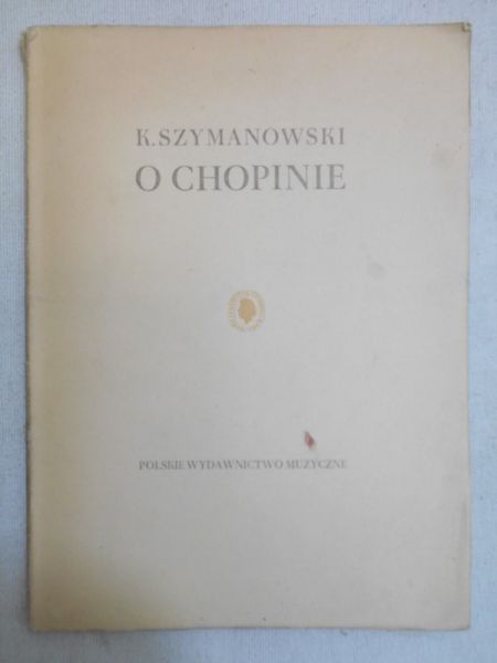 Szymanowski K. - O Chopinie, 1949 r.