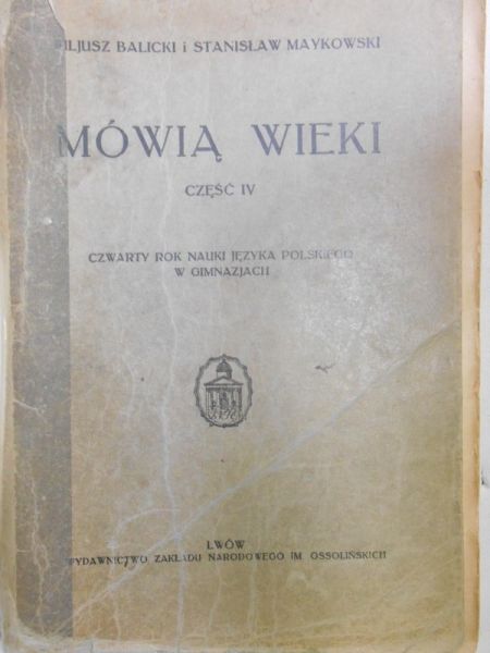 Balicki Juliusz - Mówią wieki, 1936 r.