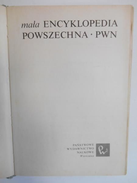 Sojecki Czesław (red.) - Mała encyklopedia powszechna PWN