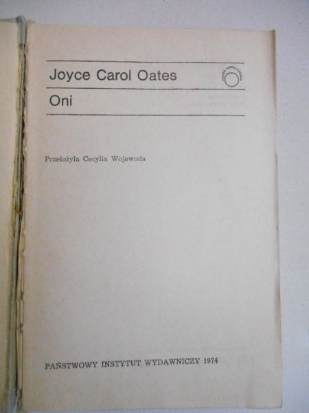 Oates Joyce Carol - Oni