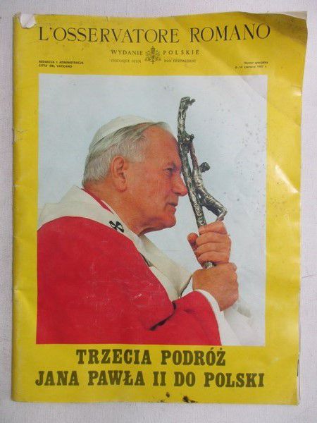 L'Osservatore Romano: Trzecia podróż Jana Pawła II do Polski