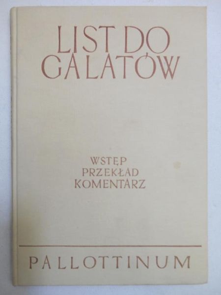 Szymanek Edward (oprac.) - List do Galatów