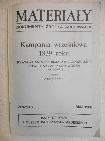 Suchcitz Andrzej (oprac.) - Kampania wrześniowa 1939 roku