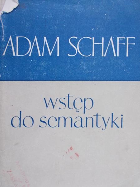 Schaff Adam  - Wstęp do semantyki