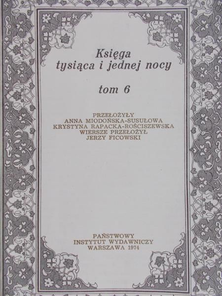 Lewicki Tadeusz - Księga tysiąca i jednej nocy, Tom 6
