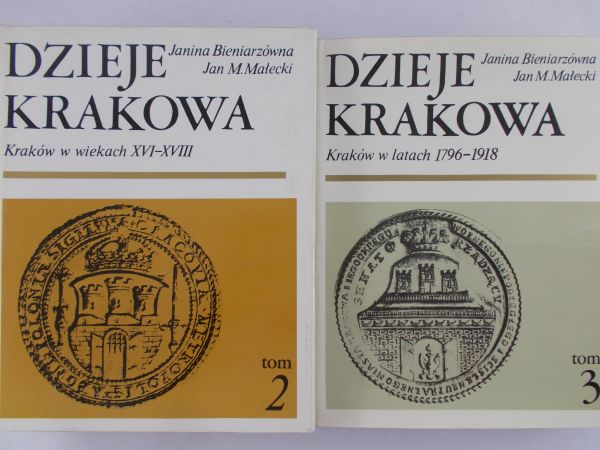 Bieniarzówna Janina - Dzieje Krakowa Tom  II-III