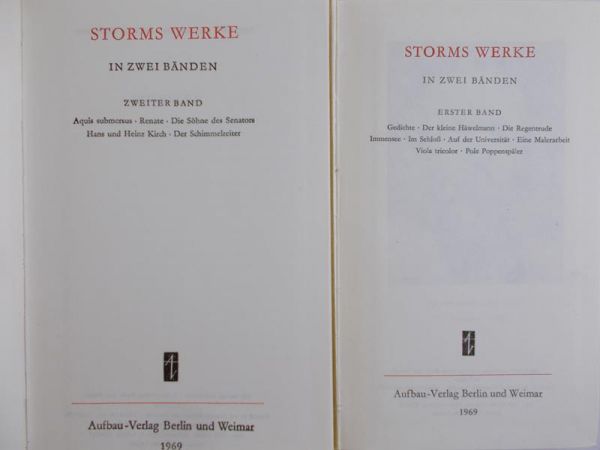 Storm - Werke, t. I-II