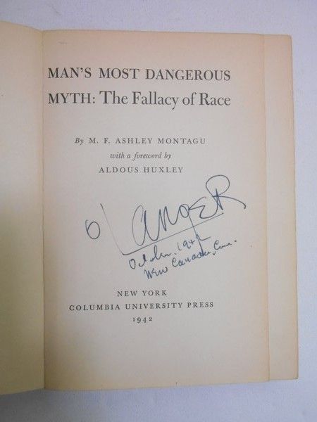 Montagu Ashley - Man's Most Dangerous Myth: The Fallacy of Race, 1942r.