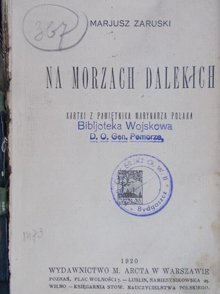 Zaruski Marjusz - Na morzach dalekich, 1920 r.